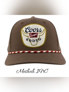 Adult Coors Banquet Rodeo Embroidered Felt Patch Hat - One Size Fits Most